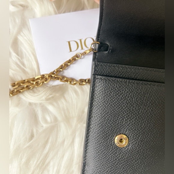 DIOR Saddle Long Wallet with Chain Bag leather crossbody. SOLD - Picture 14 of 16